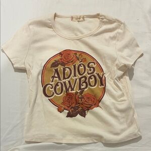 Altar'd State Kids T-Shirt - Cream and Orange